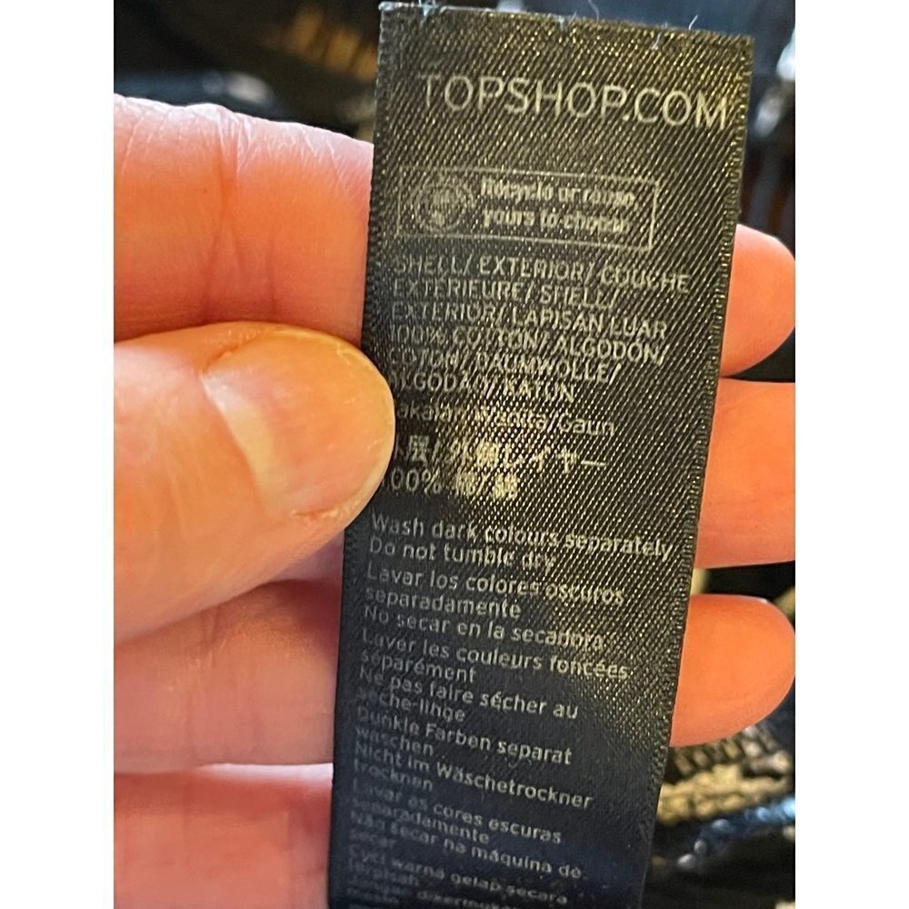 Topshop Black And‎ White Embroidered Off The Shoulder Flowy Tunic Mini Dress 2 - Picture 10 of 10